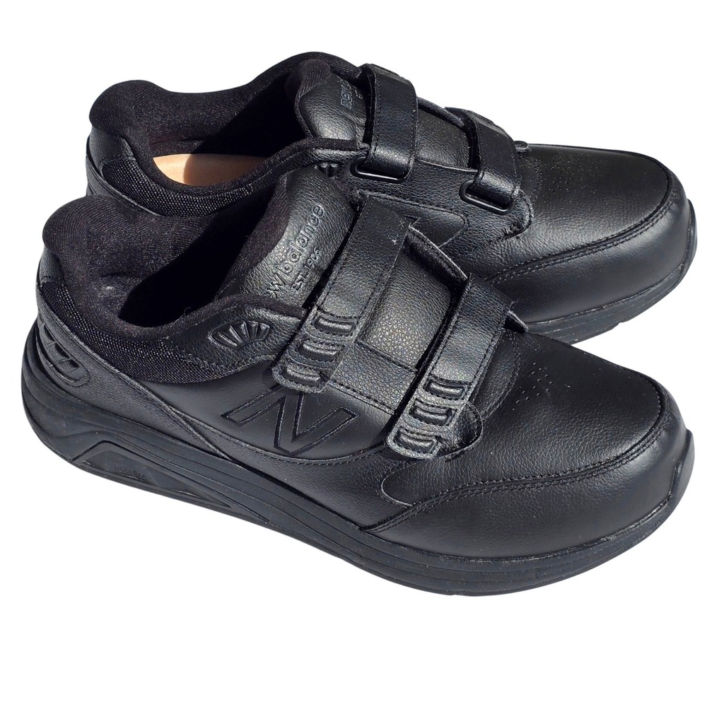 New Balance 928v3 Men's Size 11 4E Black Leather Walking Shoes Hook Loop